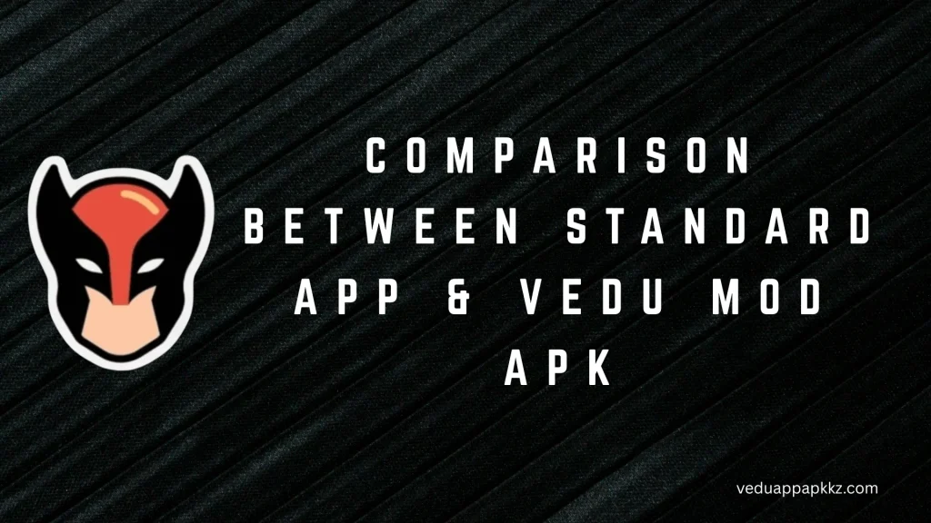 Comparison Between Standard App & Vedu Mod APK